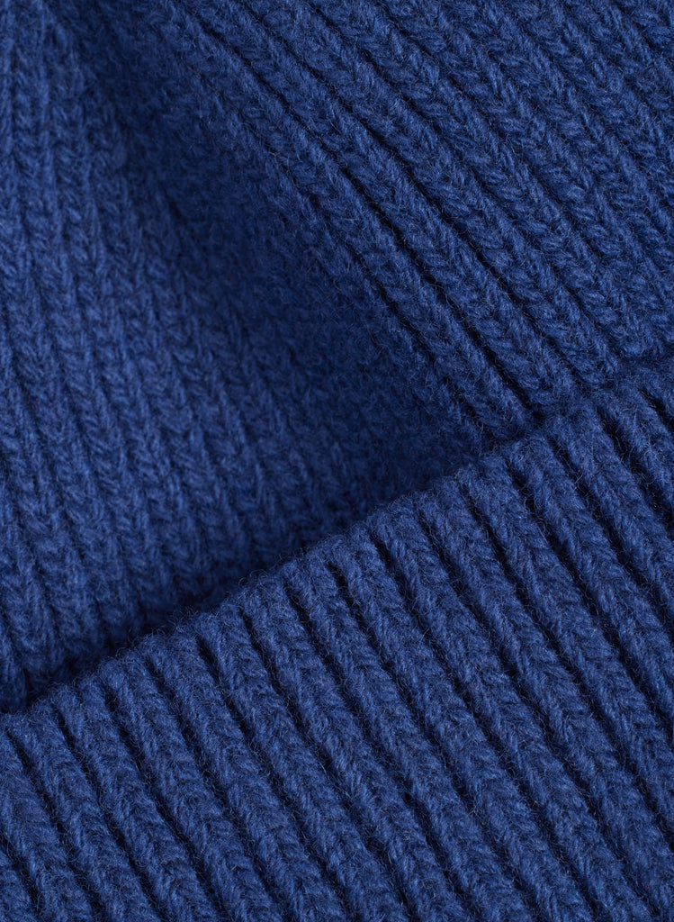 Wool Beanie - Blue