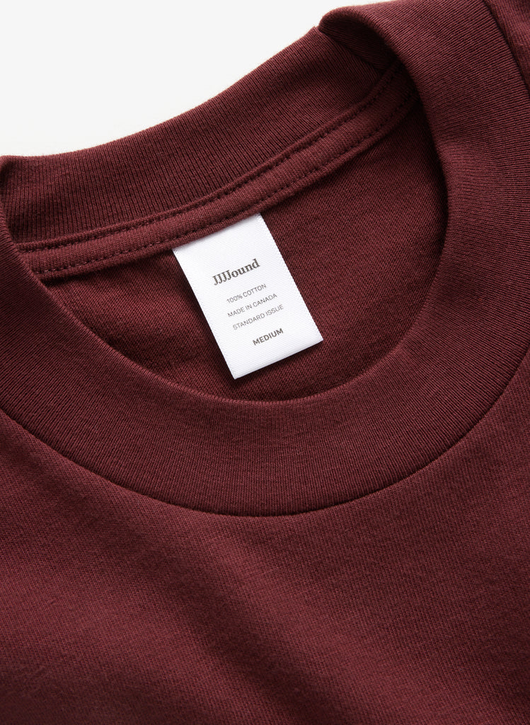 J90 T-Shirt Pocket - Burgundy