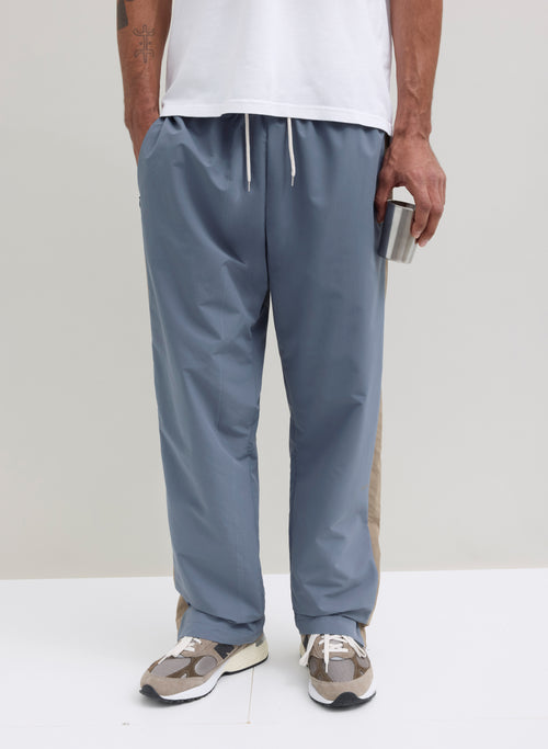 Panel Tracksuit Bottom - Storm Blue/Taupe