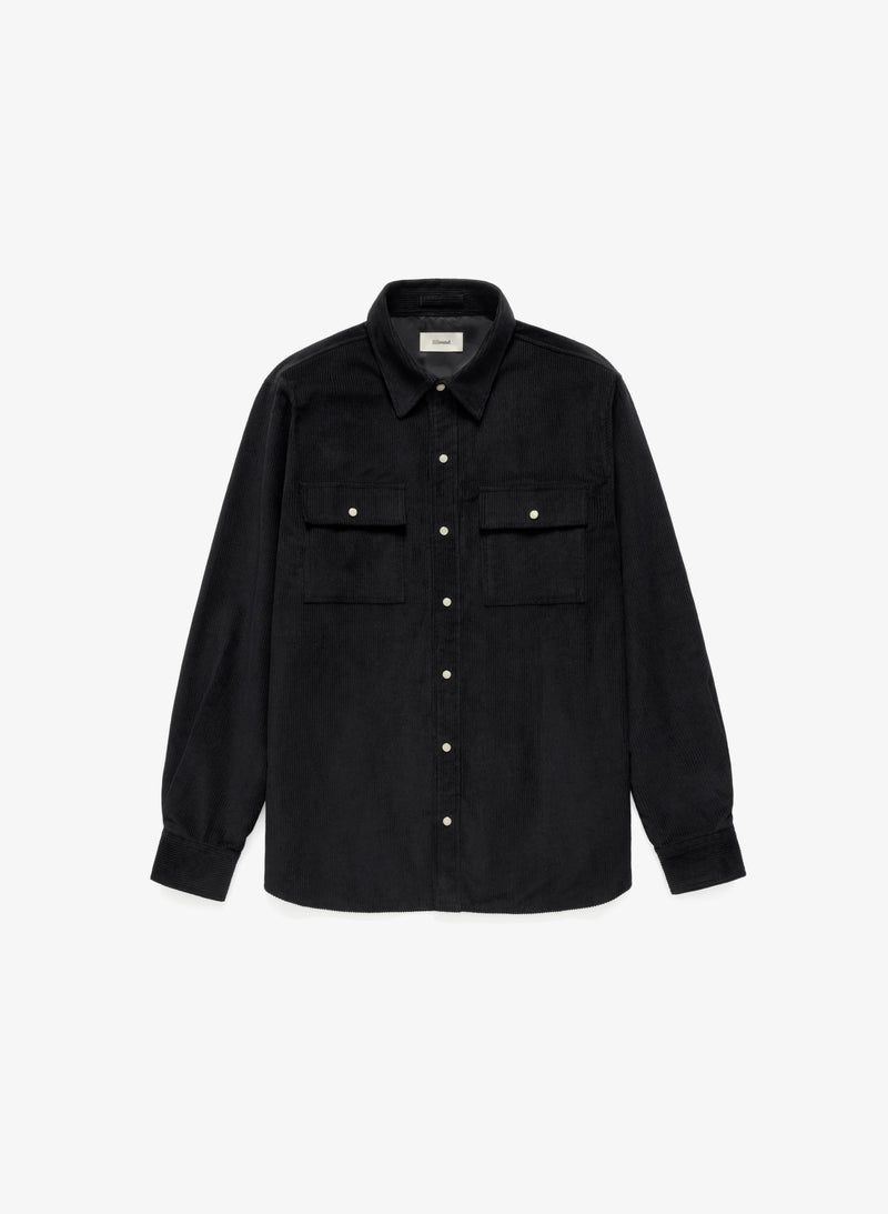 Corduroy Overshirt - Black