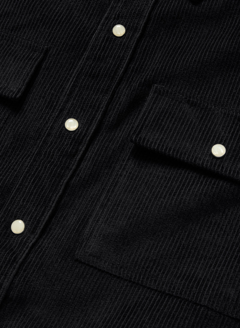 Corduroy Overshirt - Black