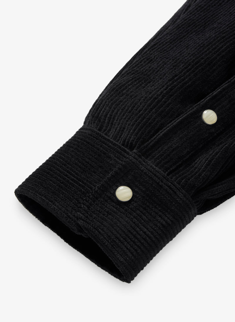 Corduroy Overshirt - Black