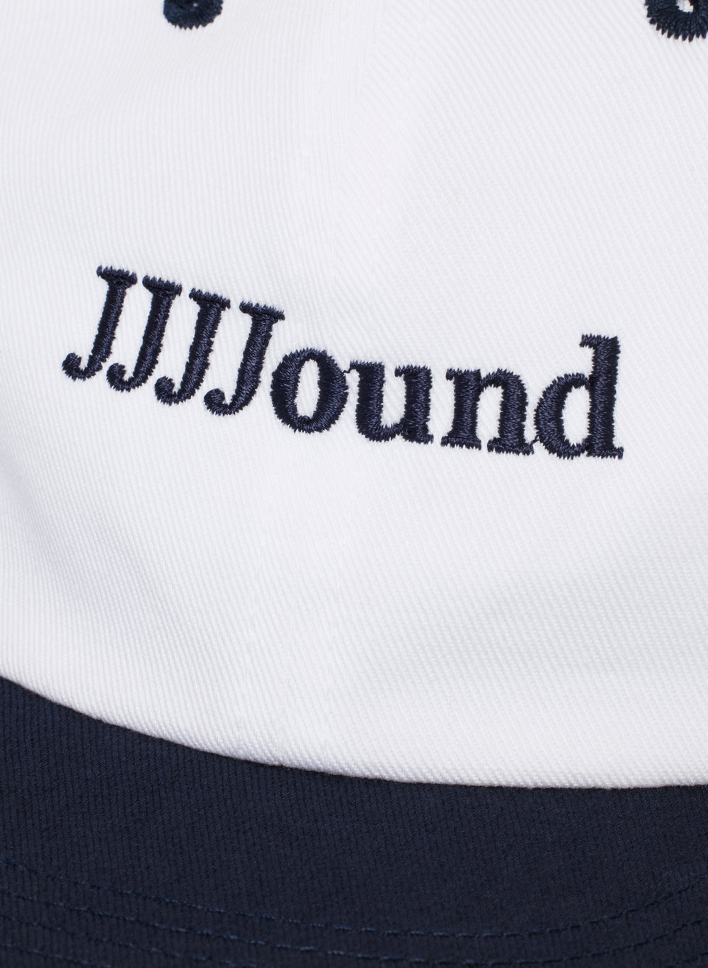 2 Tone JJJJound Brand Cap - White/Navy