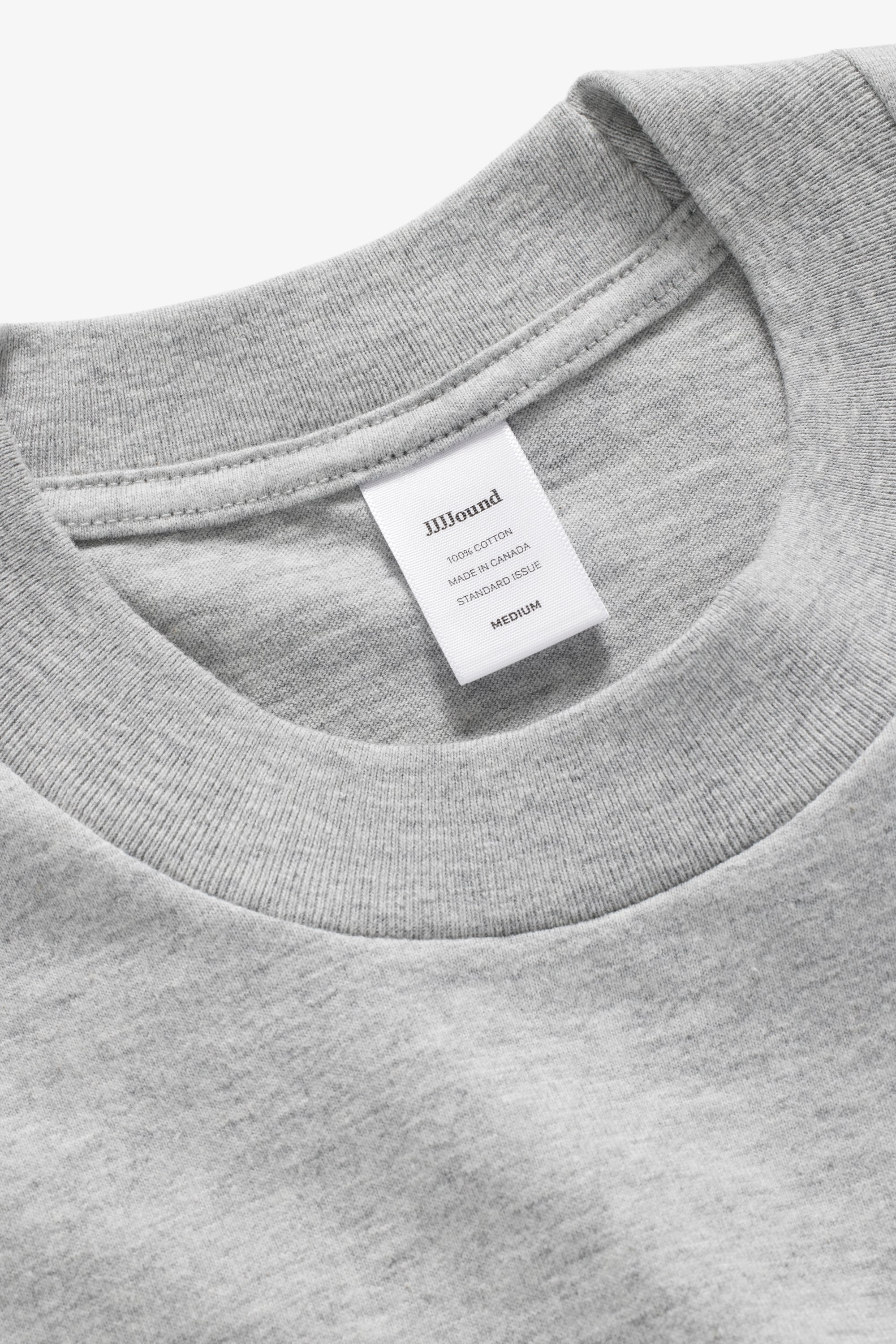 90s Pocket T-Shirt - Light Grey Mix