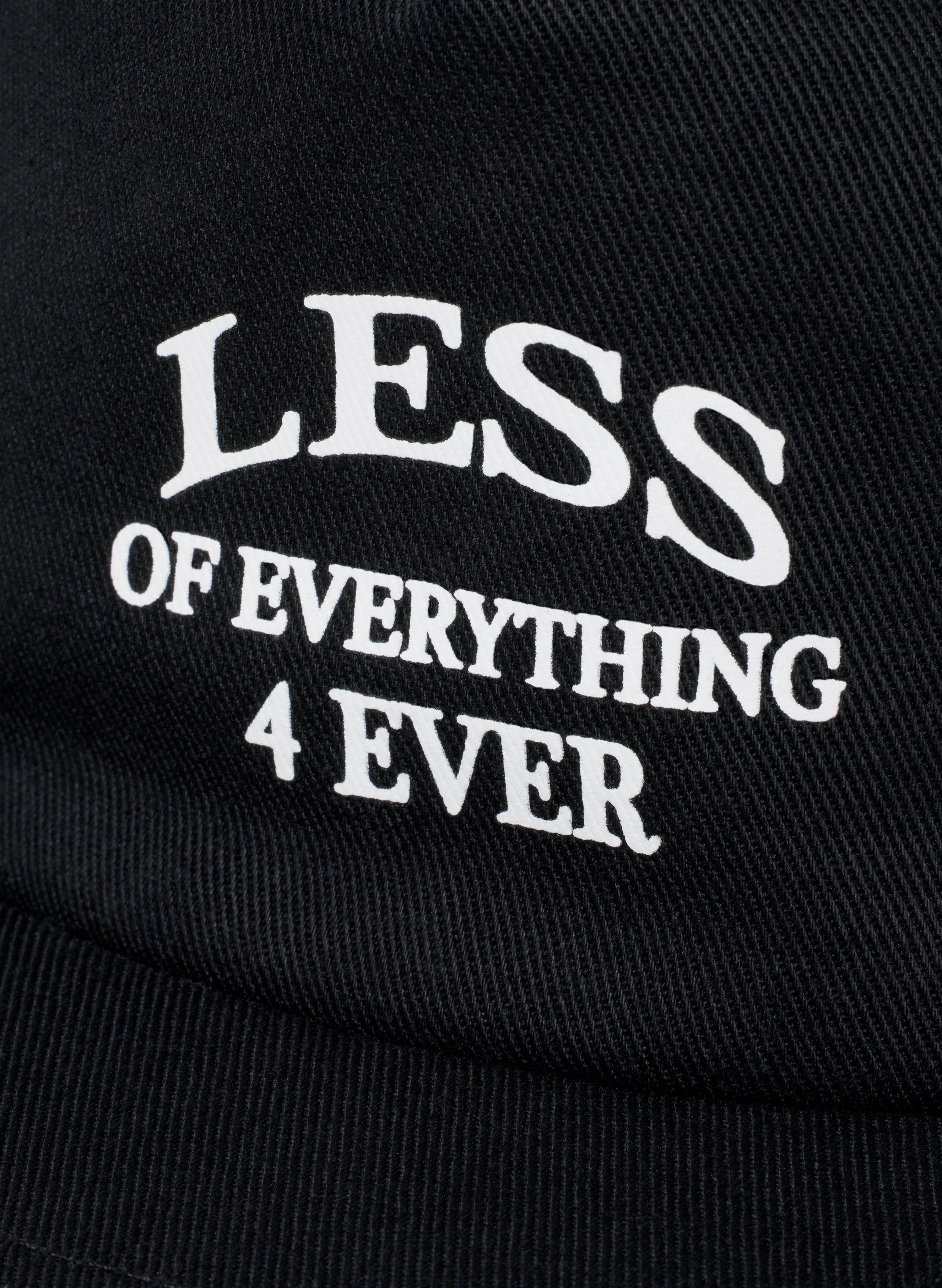 Less 4 Ever Cap - Black – JJJJound