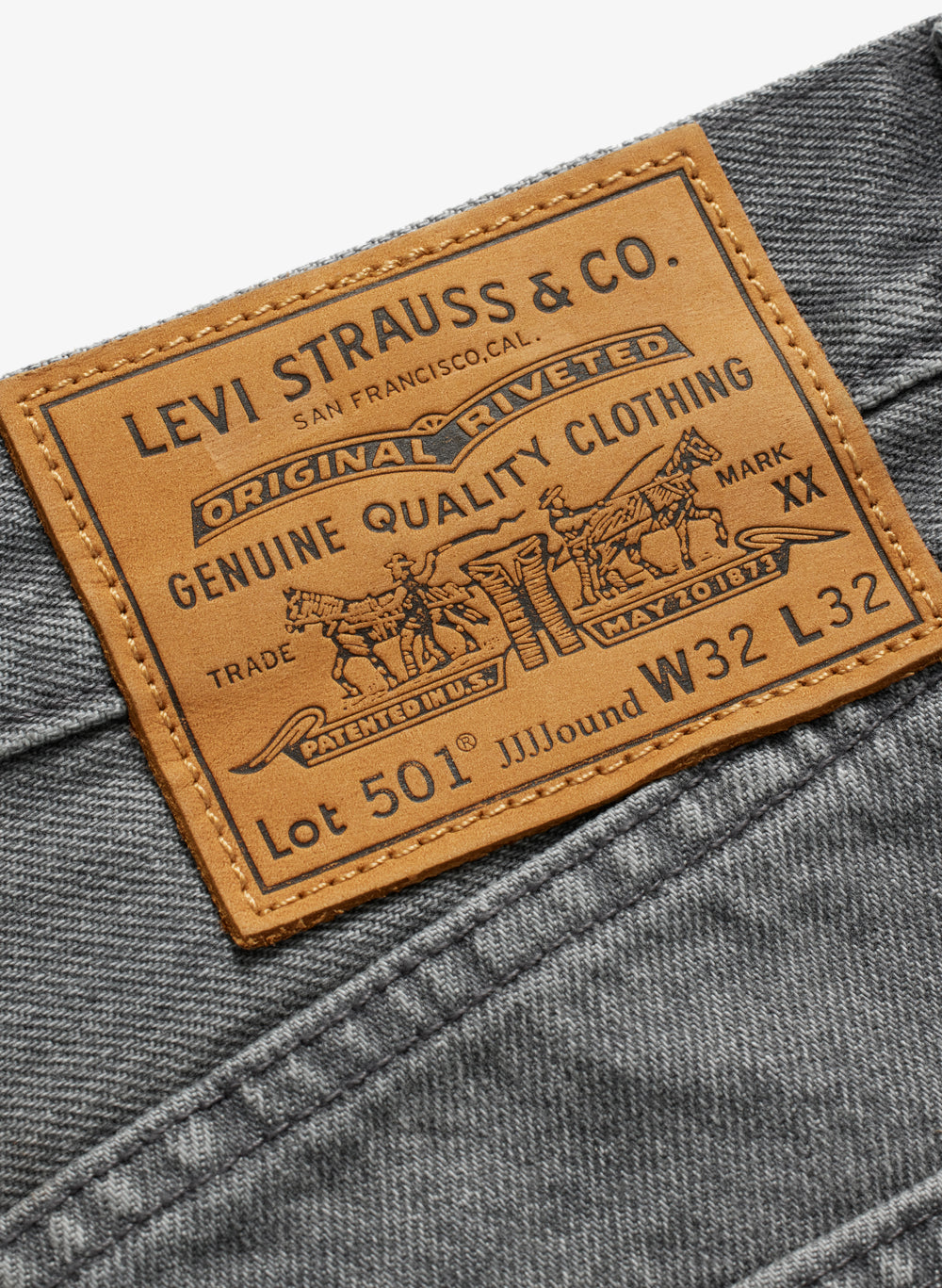 Levi’s® JJJJound 501® ‘93 Jean - Grey Stonewash