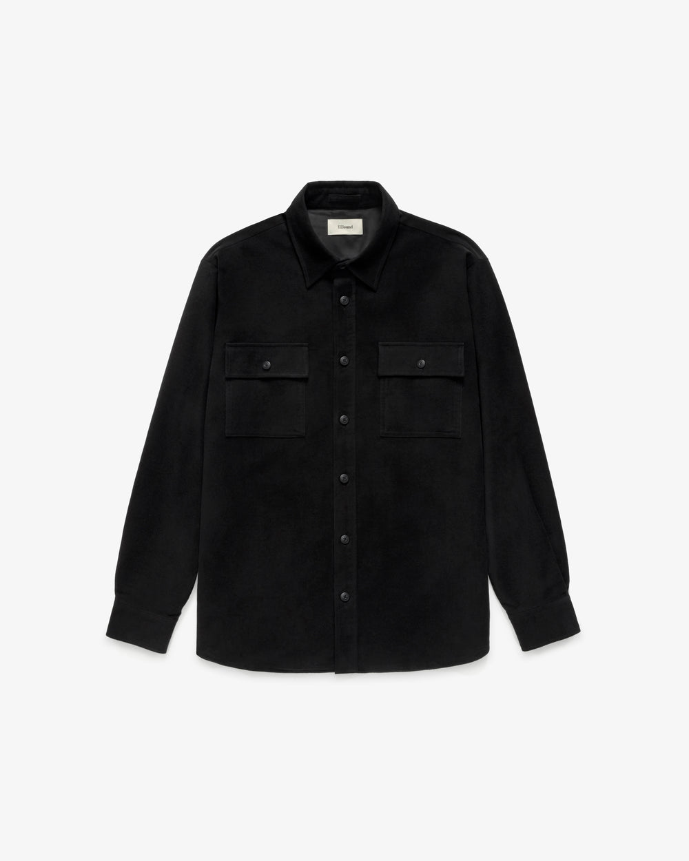 Moleskin Lined Overshirt - Black