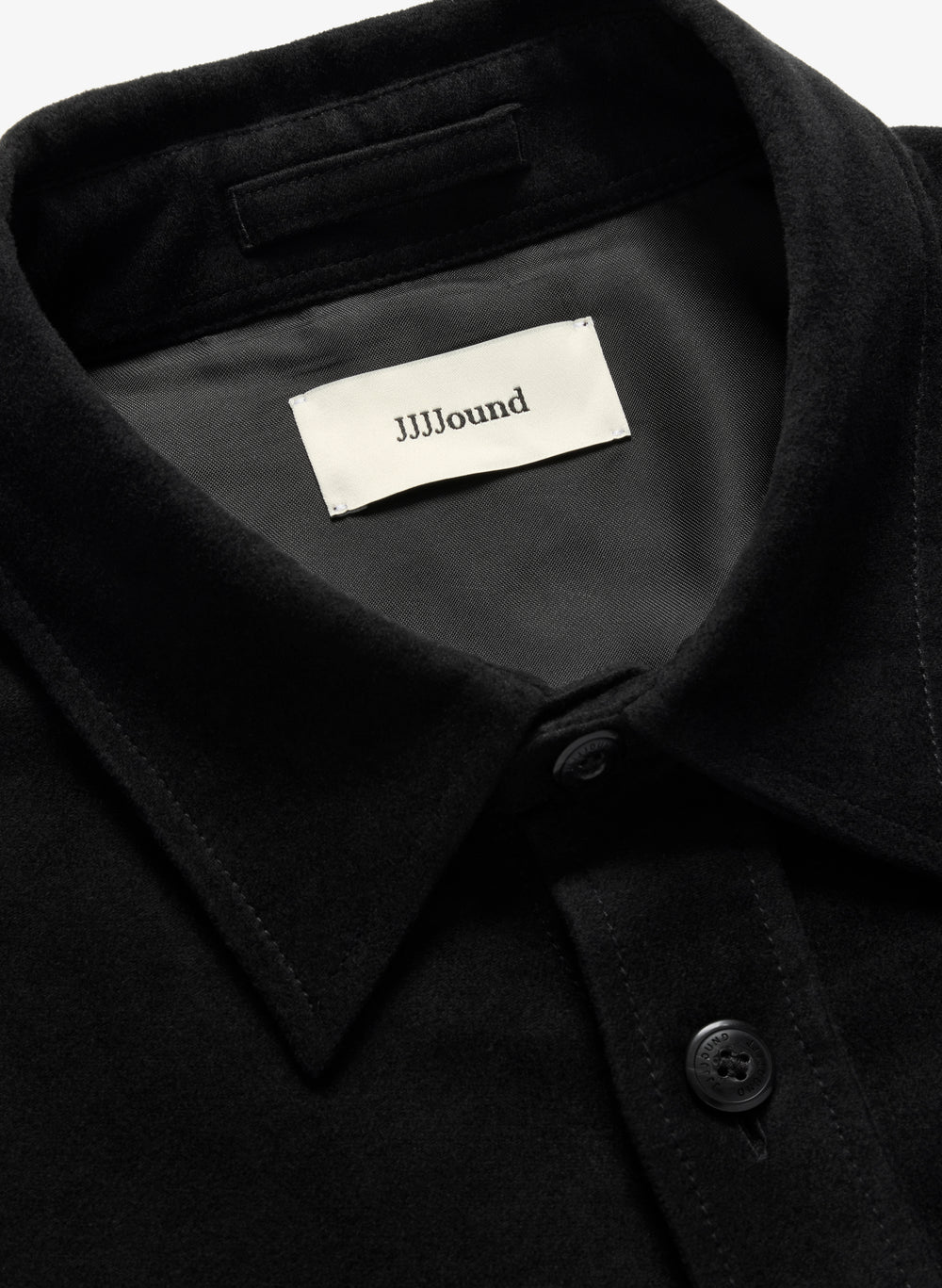 Moleskin Lined Overshirt - Black