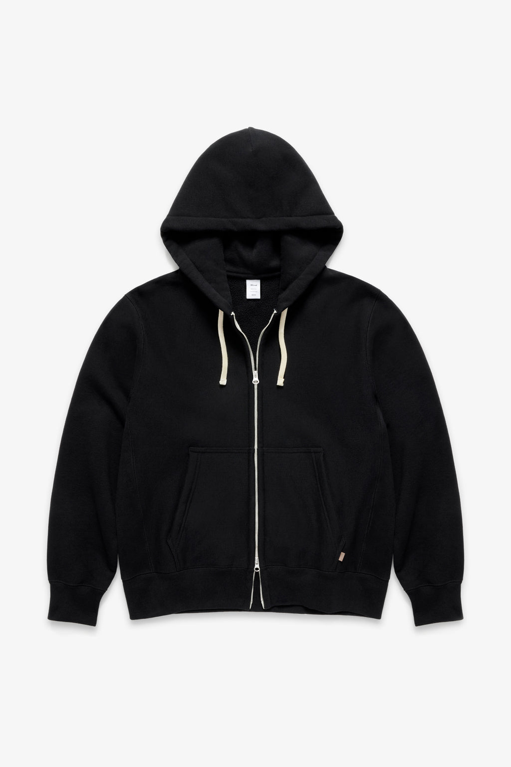 80s Hooded Zip Sweatshirt - Black