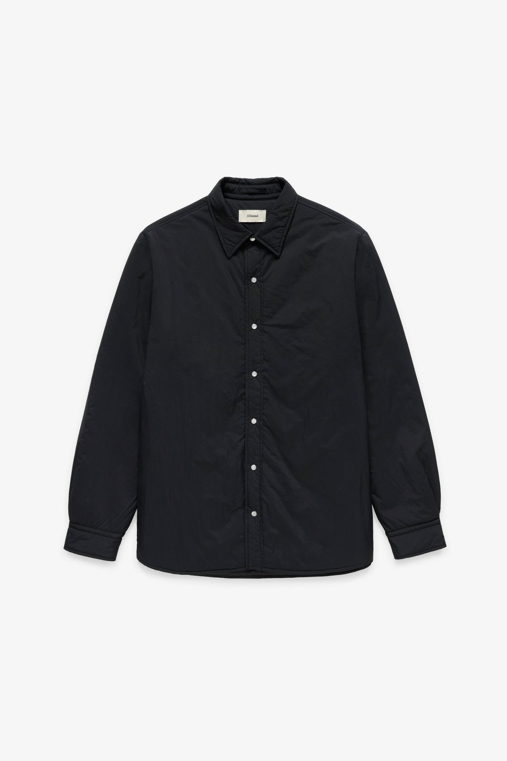 Padded Nylon Overshirt - Black