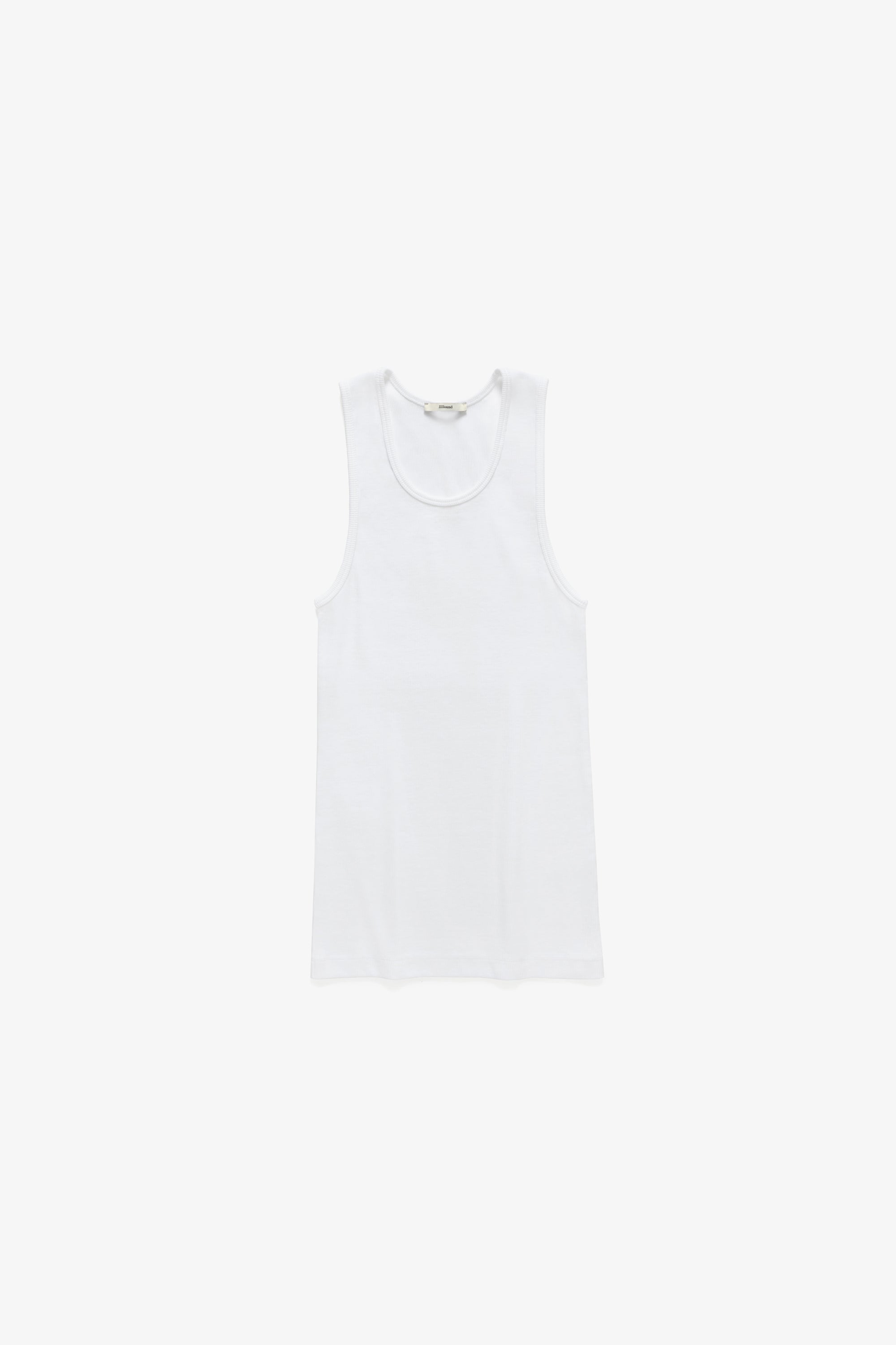 Ribbed Tank Top - White