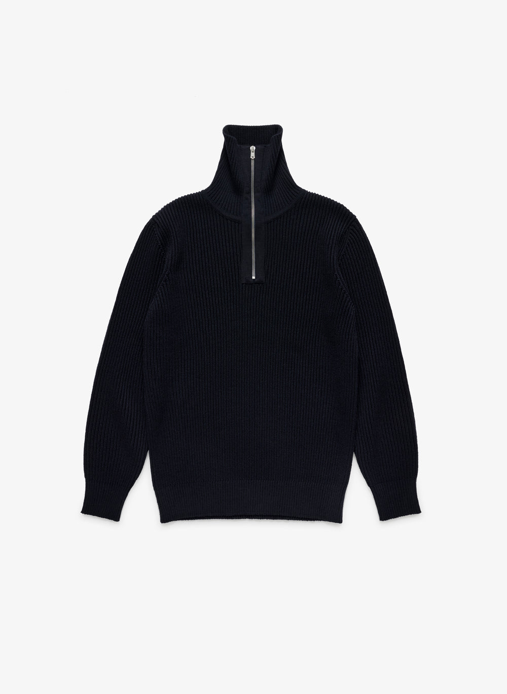 S.N.S. JJJJound Quarter Zip with Forearm Panels - Navy