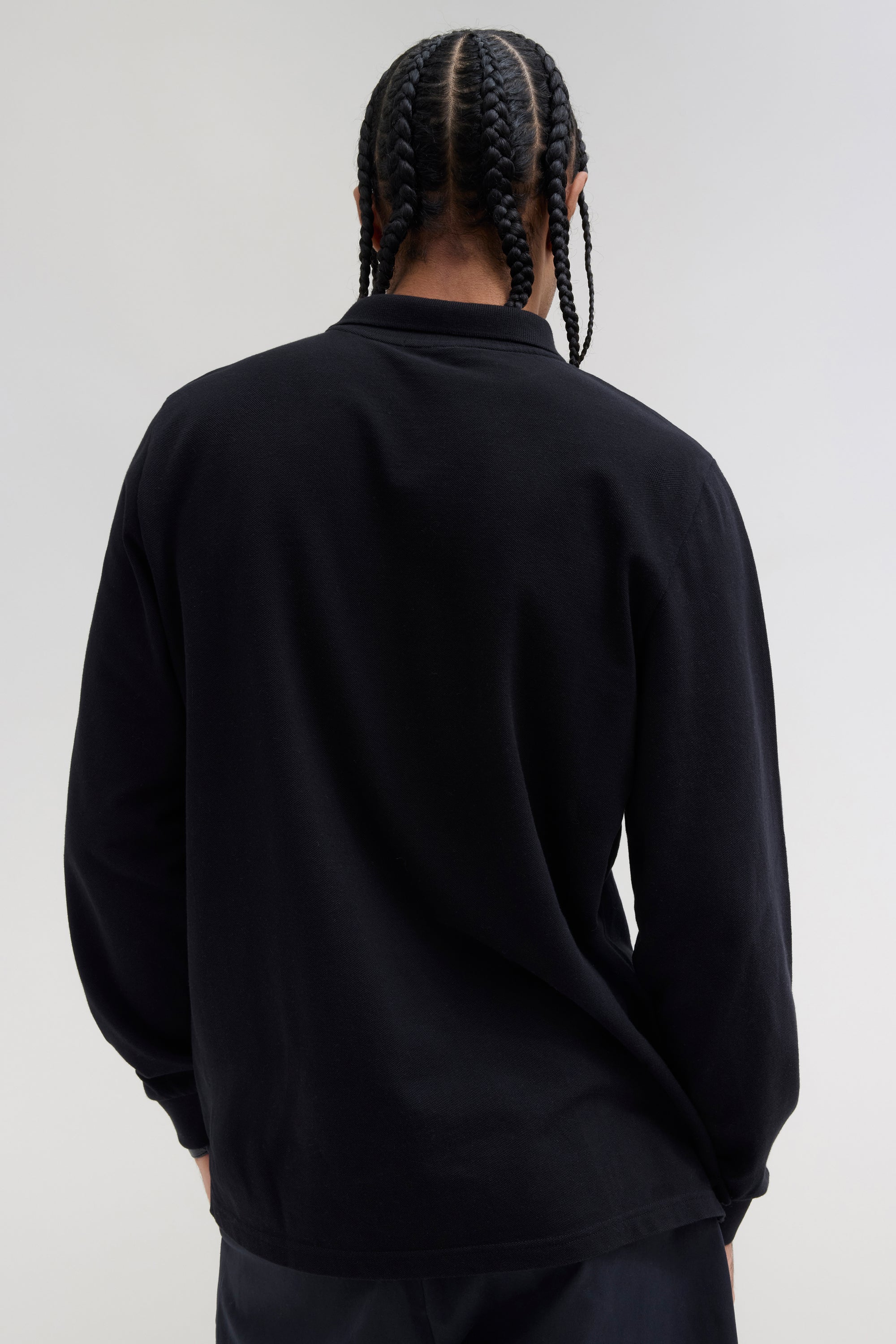 Longsleeve Polo Shirt - Black