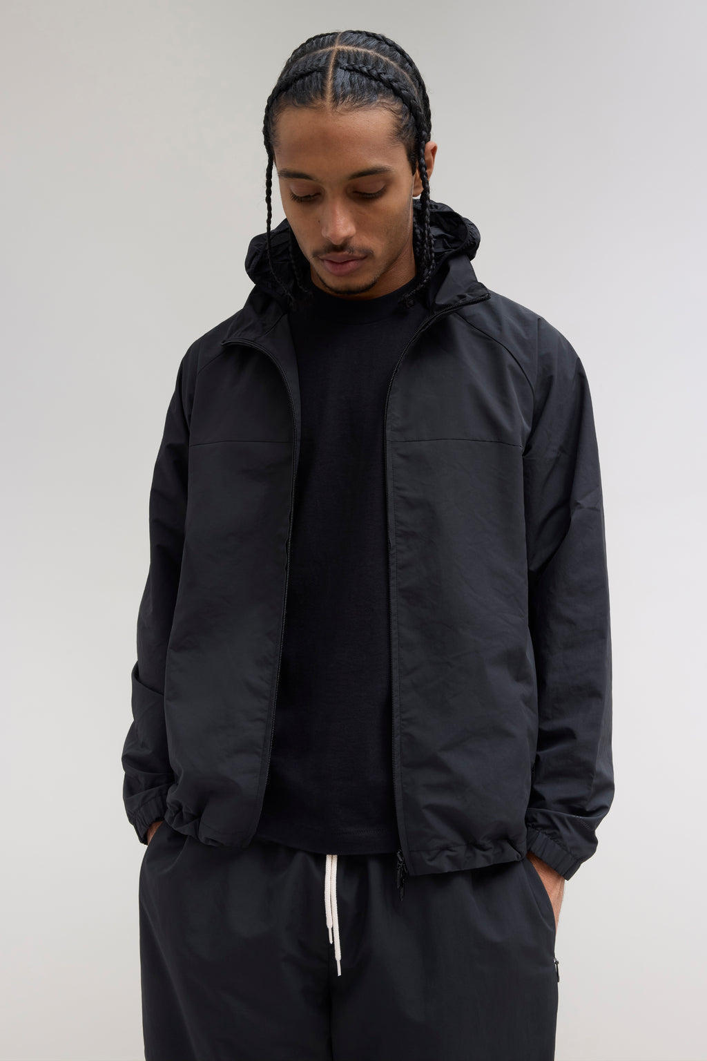 Windbreaker Top - Black