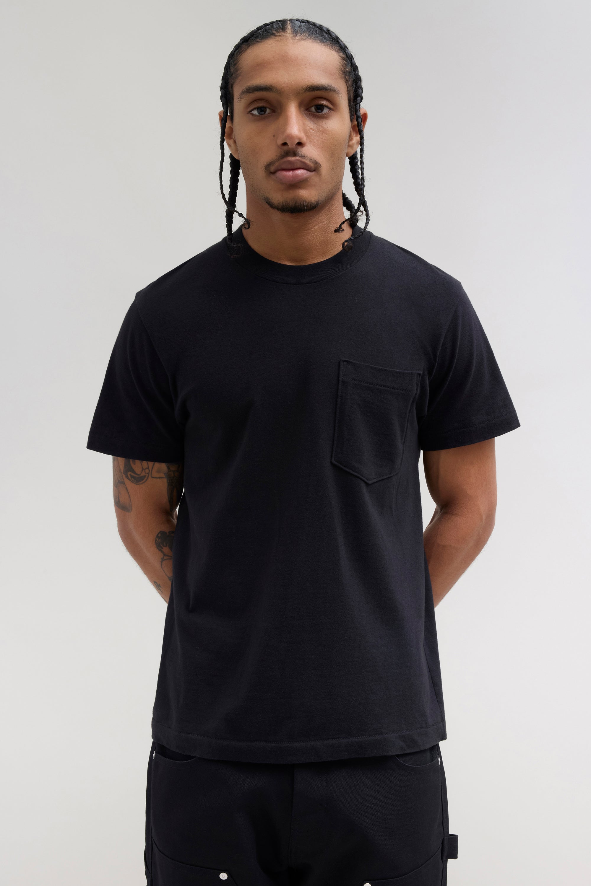 90s Pocket T-Shirt - Black