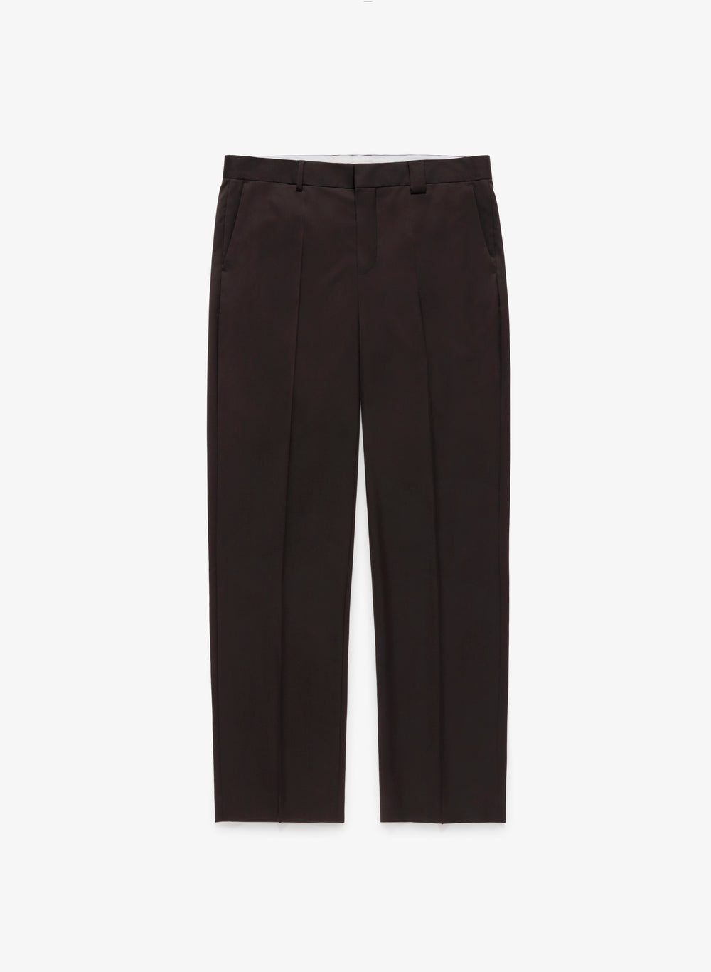 Suiting Wool Relaxed Trouser - Brown