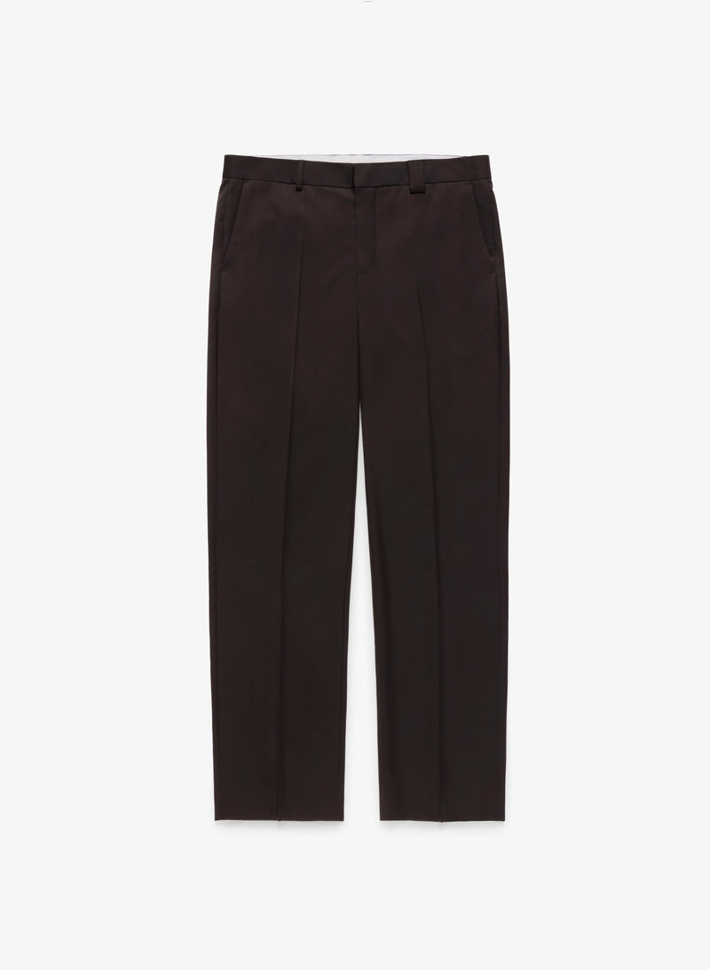 Suiting Wool Relaxed Trouser - Brown