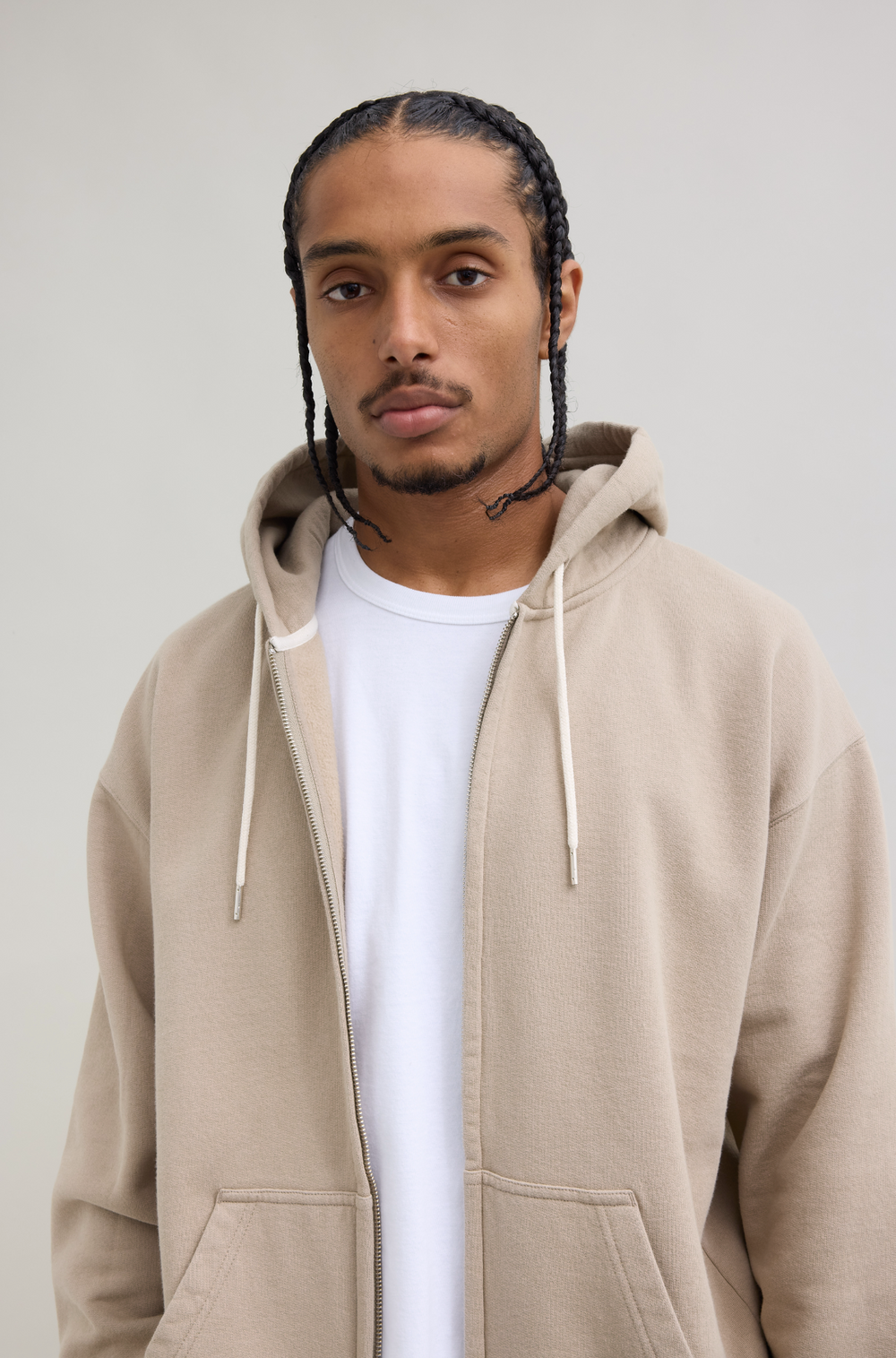 J2000 Zip Hoodie - Taupe