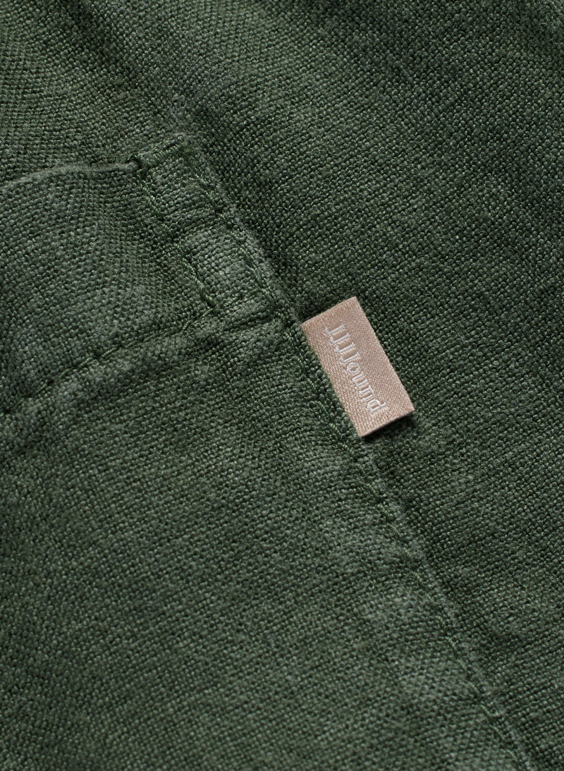 Weekend Linen Shorts - Dark Green