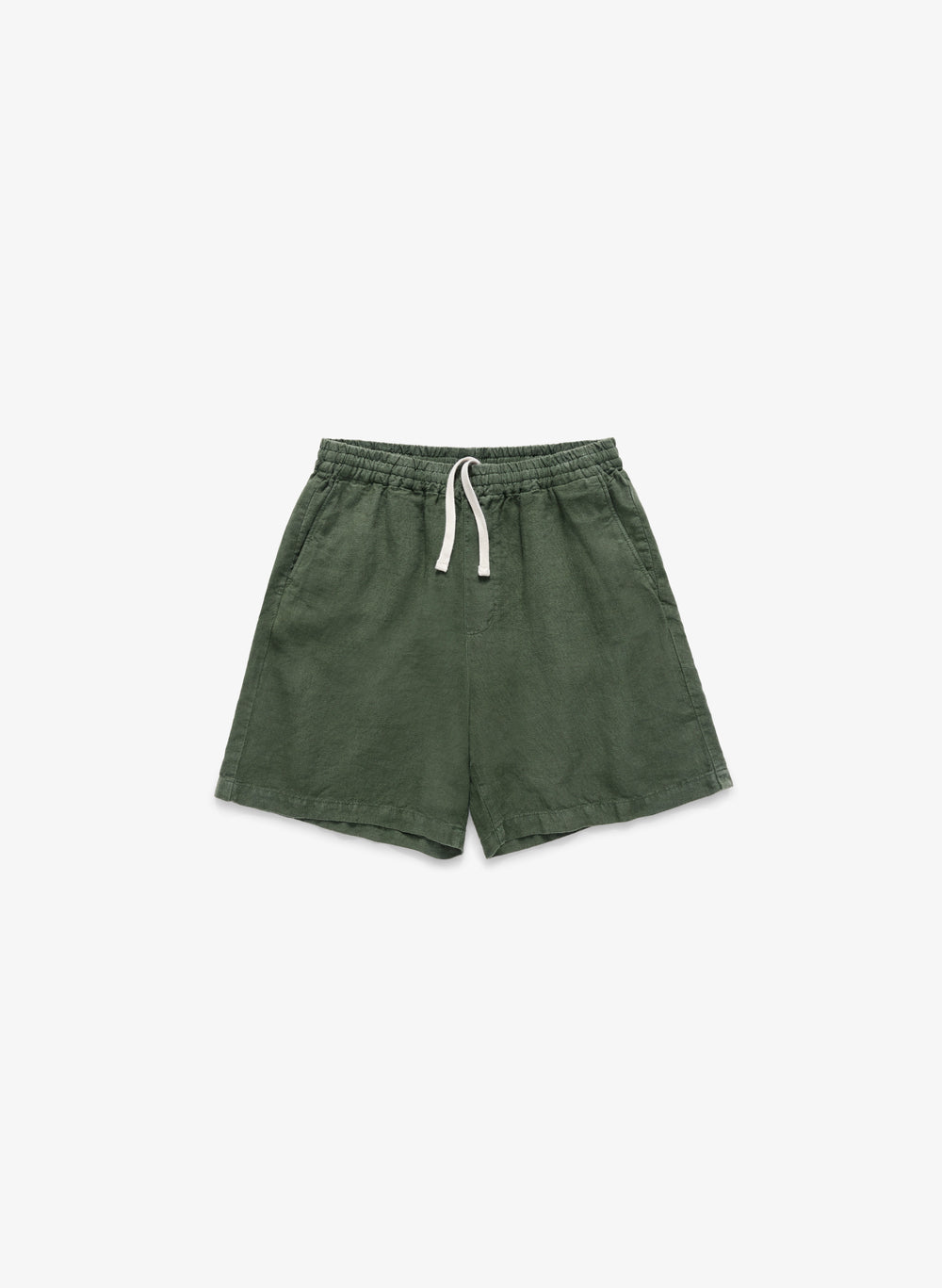 Weekend Linen Shorts - Dark Green