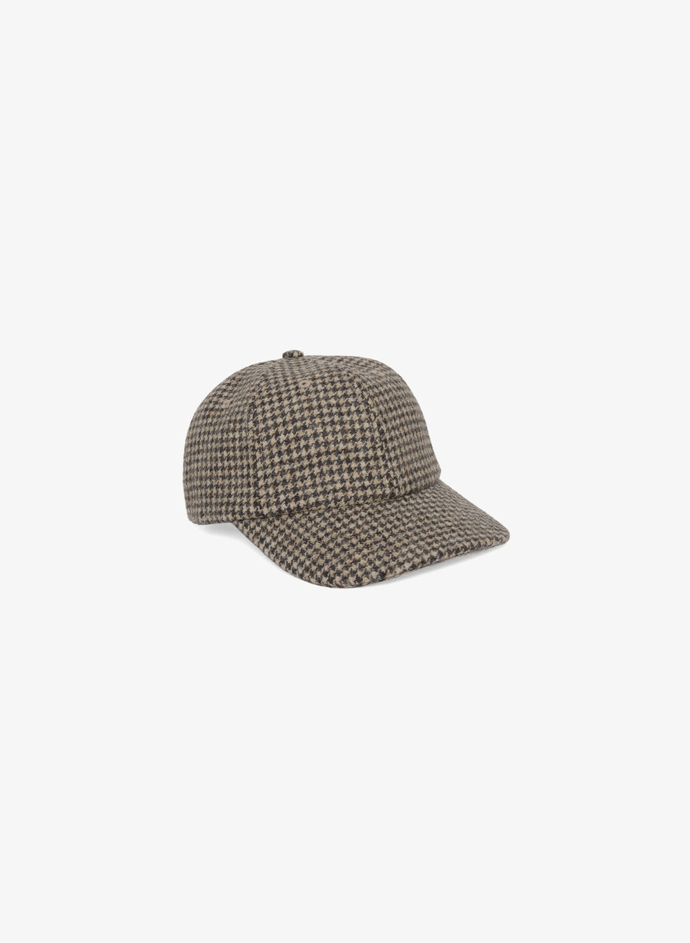 Weekend Wool Cap - Brown Houndstooth