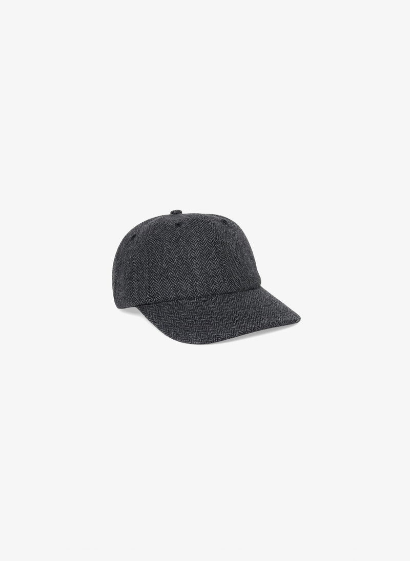 Weekend Wool Cap - Charcoal Herringbone