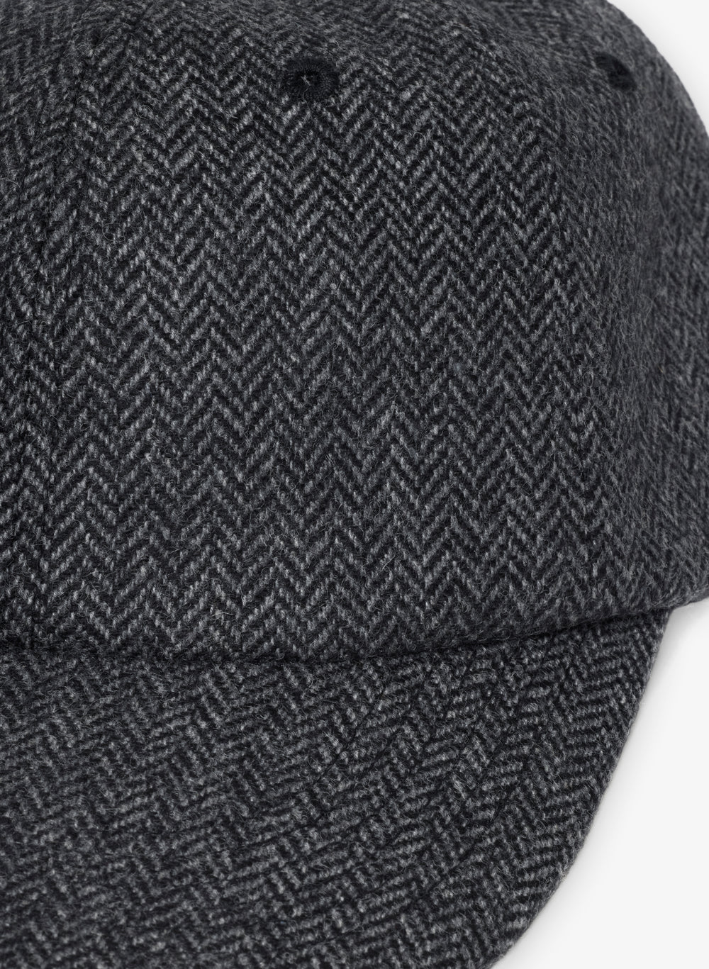 Weekend Wool Cap - Charcoal Herringbone