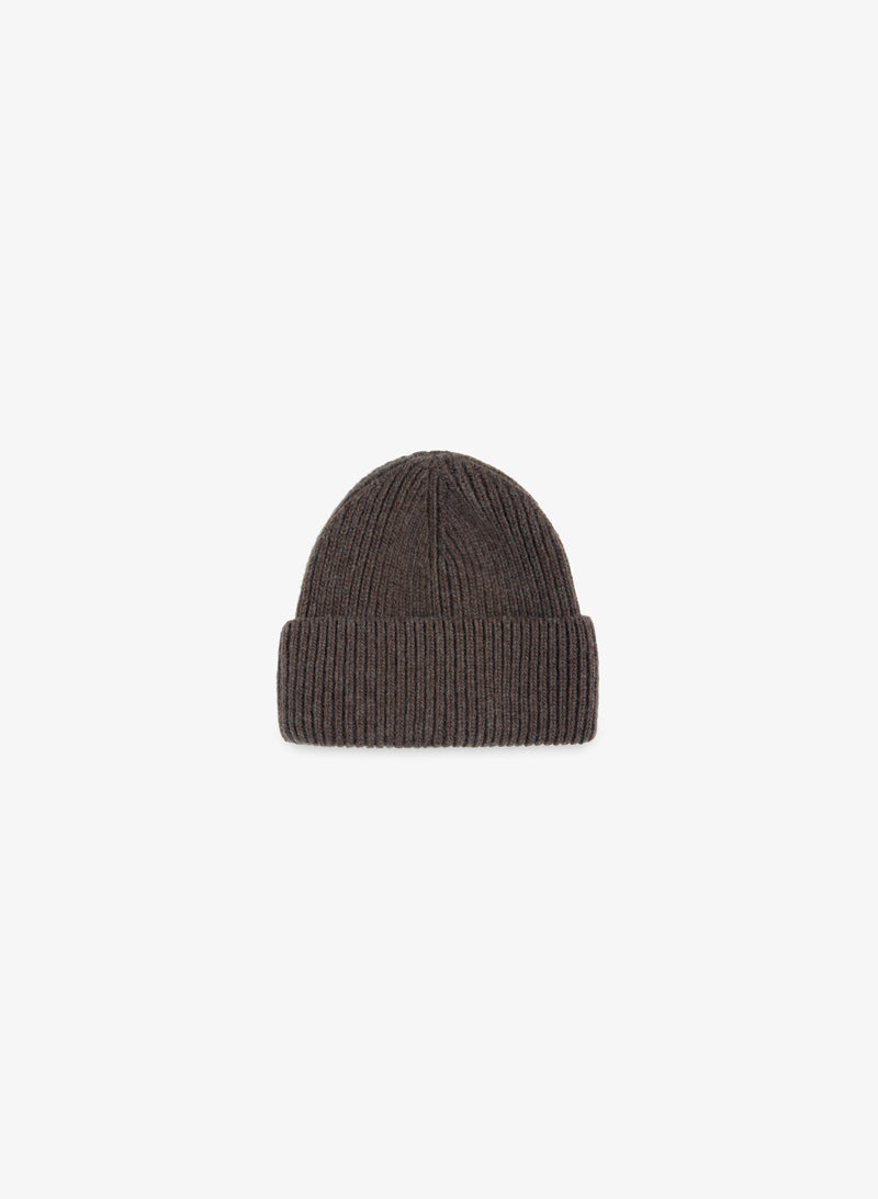 Wool Beanie - Brown