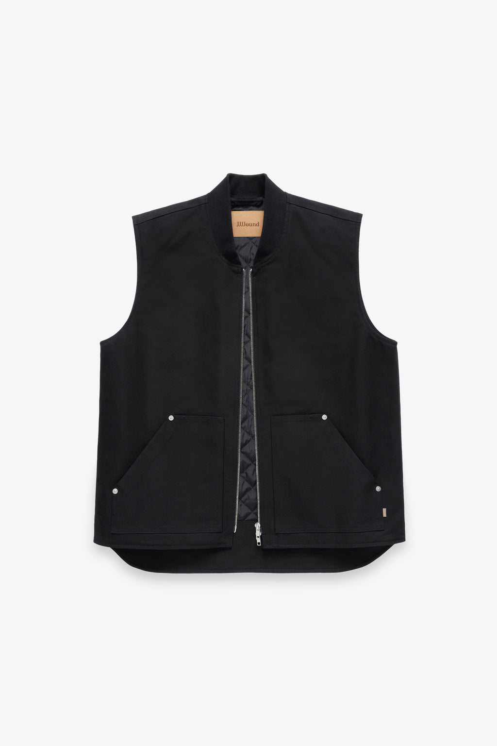 Lined Carpenter Vest - Black