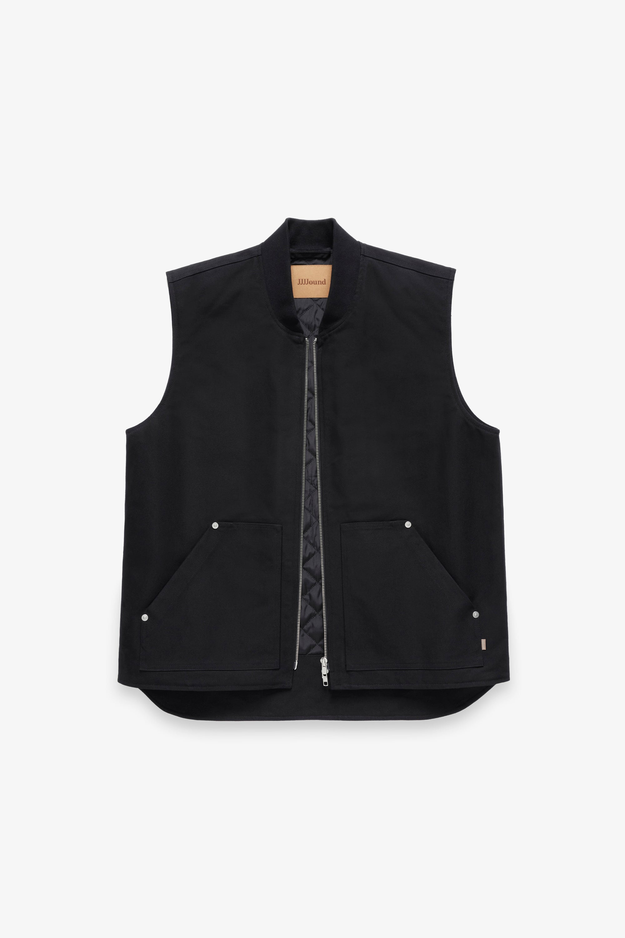 Lined Carpenter Vest - Black